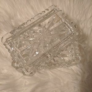 Crystal box beautiful for make up counter jewelry.